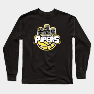 DEFUNCT - PITTSBURGH PIPERS ABA BASKETBALL Long Sleeve T-Shirt